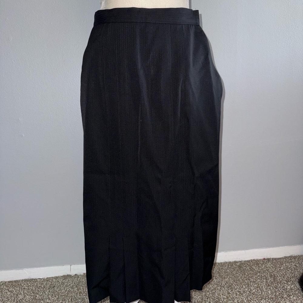 Christian Dior 100% Wool Black Skirt